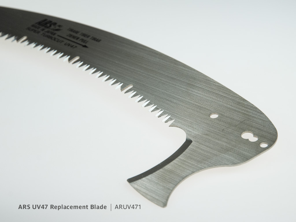 ARS UV47 Replacement Blade | Blade detail featuring bark cutting hook