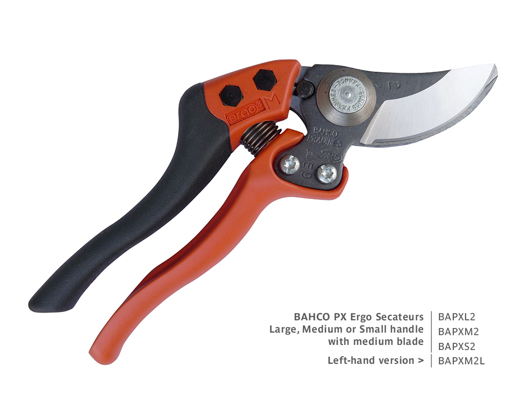 BAHCO Ergo PX Series Secateurs - Available with Small, Medium or Large Handles