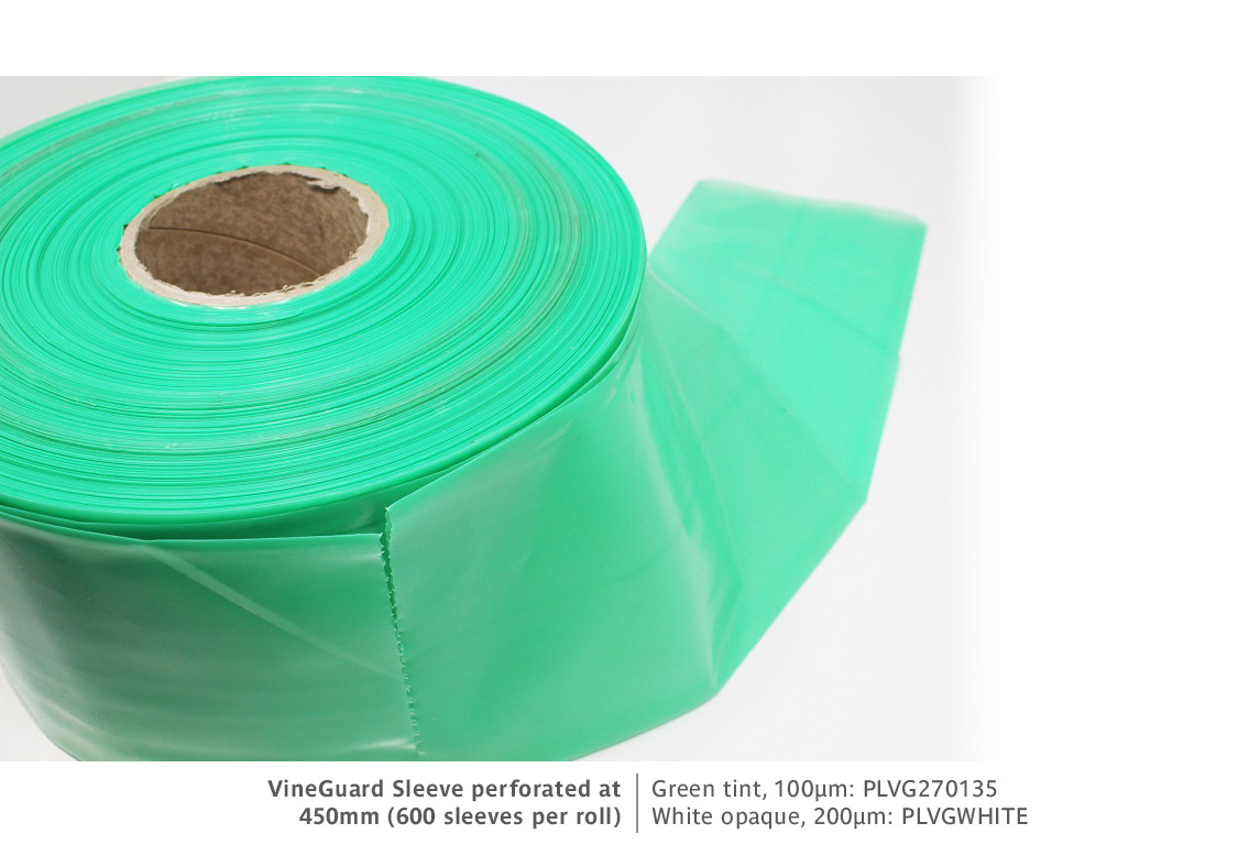 Vine Guard Sleeves are supplied as a perforated roll of 600