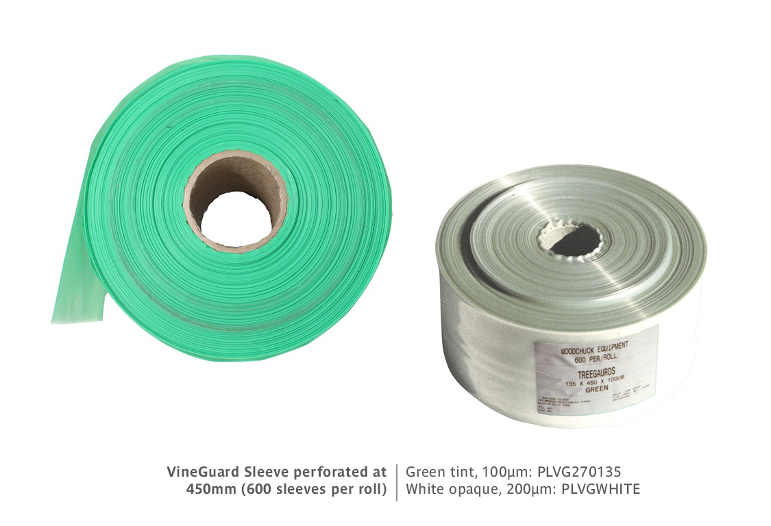 Vine Guard Sleeves - 600 per roll | Product code PLVG270135 or PLVGWHITE