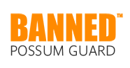 BANNED Possum Guard Logo | 186x98 pixels